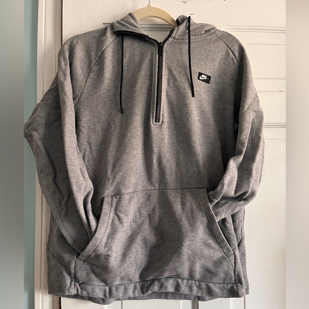 Nike Vintage Sportswear Quarter Zip French Terry Grey Men’s XL